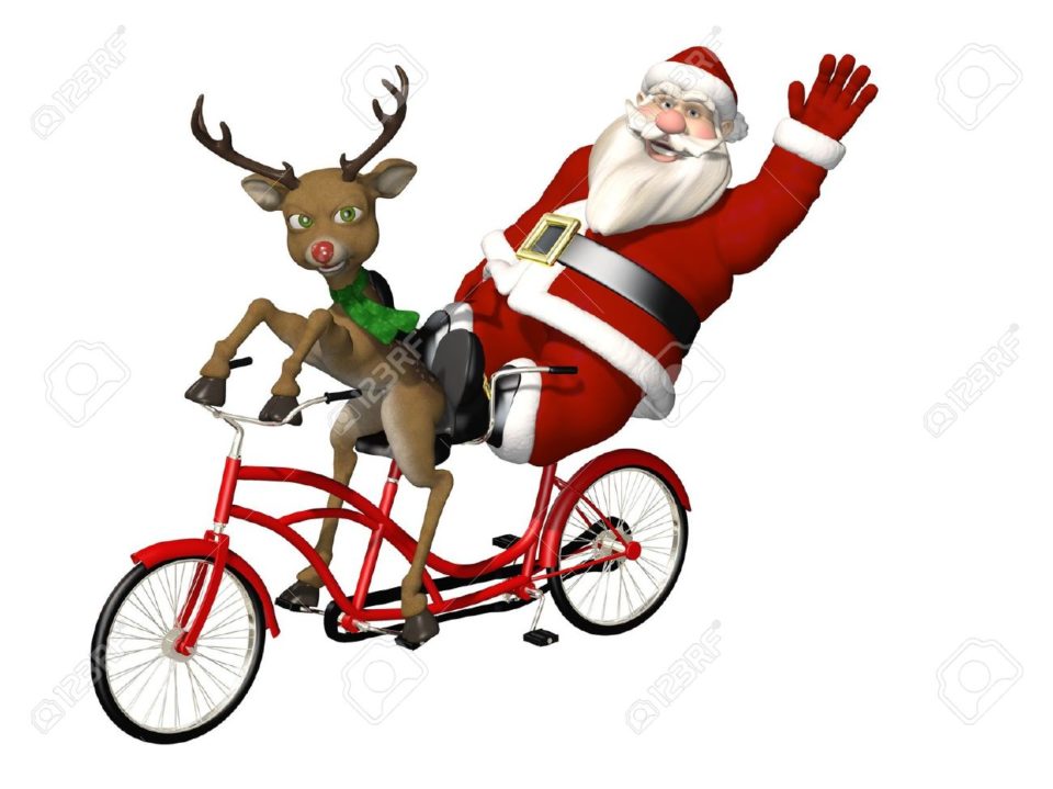 Image result for santa biking