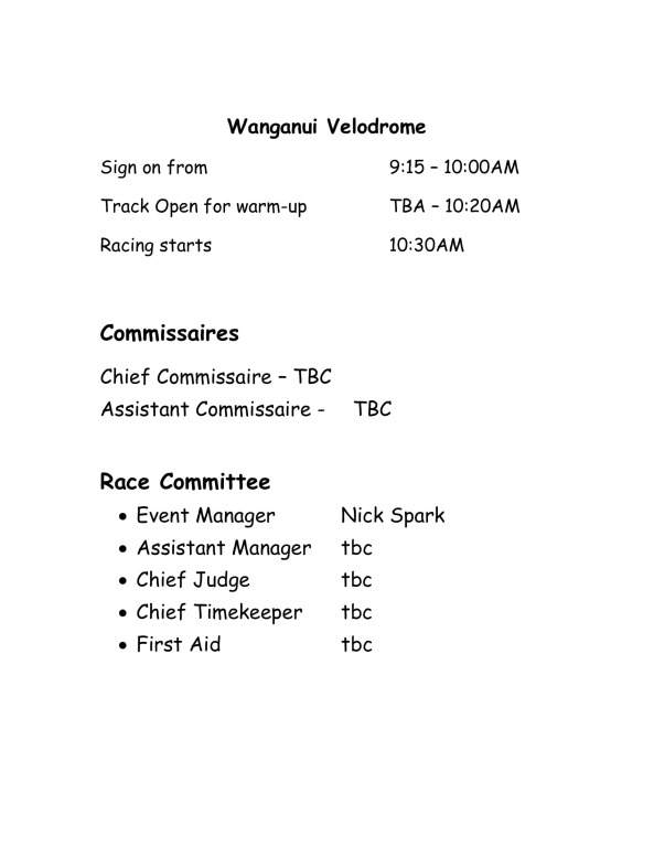 WCNI Track Champs Handbook 26 Jan 2019-2