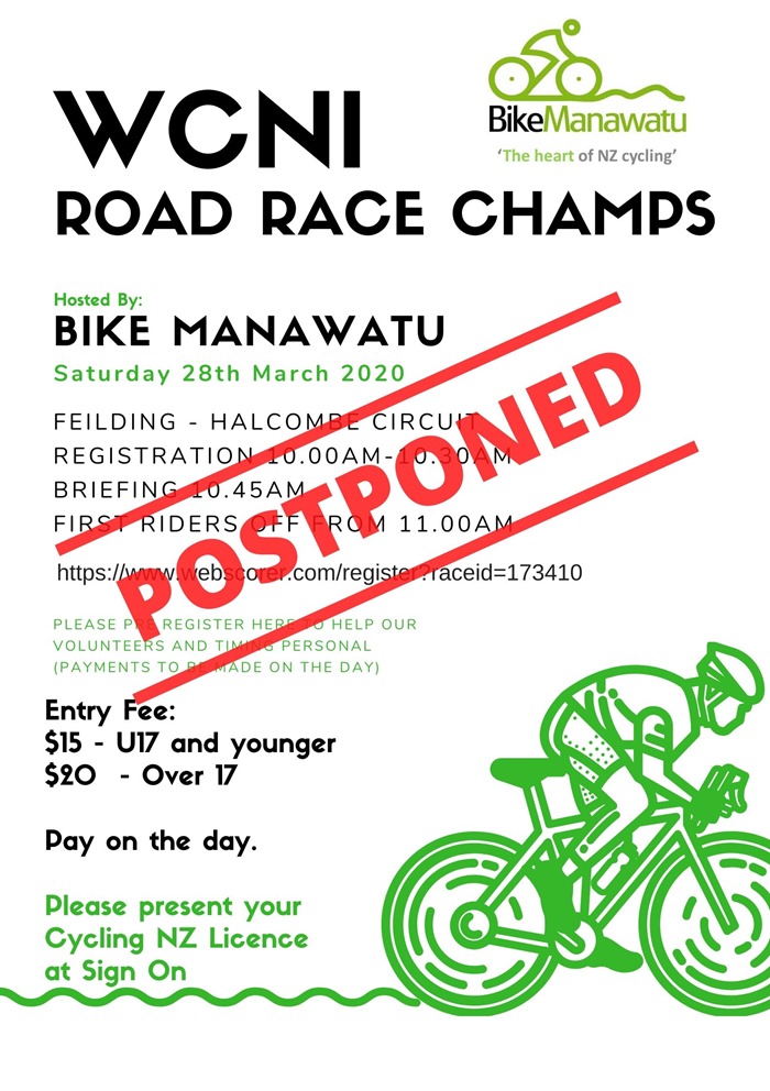 Postponed 2020 WCNI RR Champs