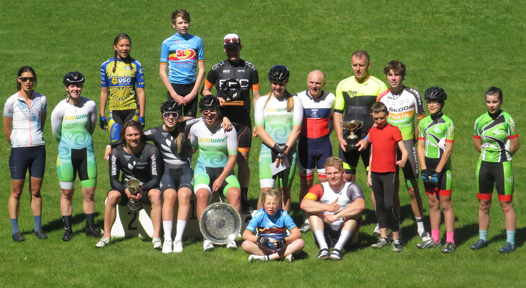 NZ team members with some of the junior riders