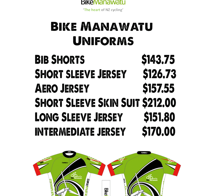 Bike Manawatu Uniform 2018-19