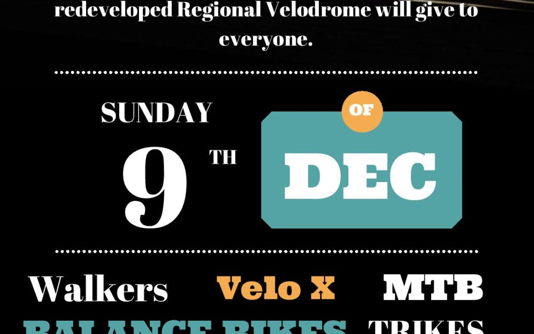 Let’s Get Active @ Whanganui Velodrome 9th December