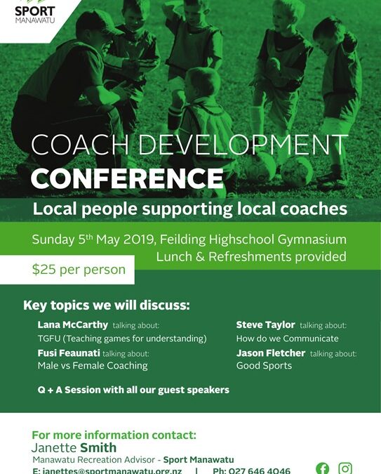 Sport Manawatu Coach Development Conference