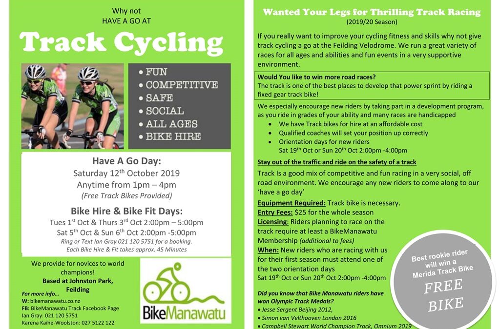 Track Cycling Flyer 2019-2020