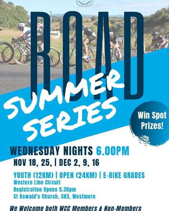 Whanganui Cycling Club Inc 2020 Summer Series Road & Track