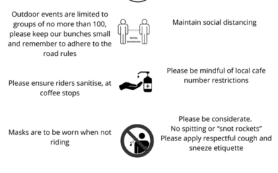 Recreational Rides Covid-19 Guidelines